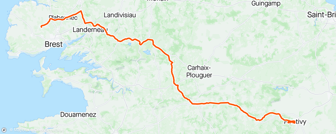 Map of the activity, Bretagne stage 2