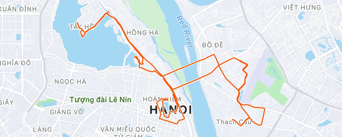 Map of the activity, Afternoon Ride