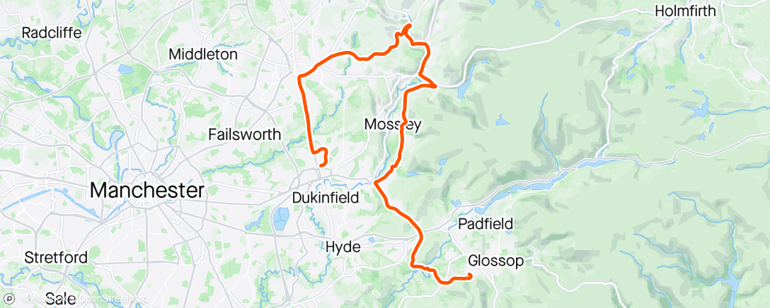 Map of the activity, Morning Ride