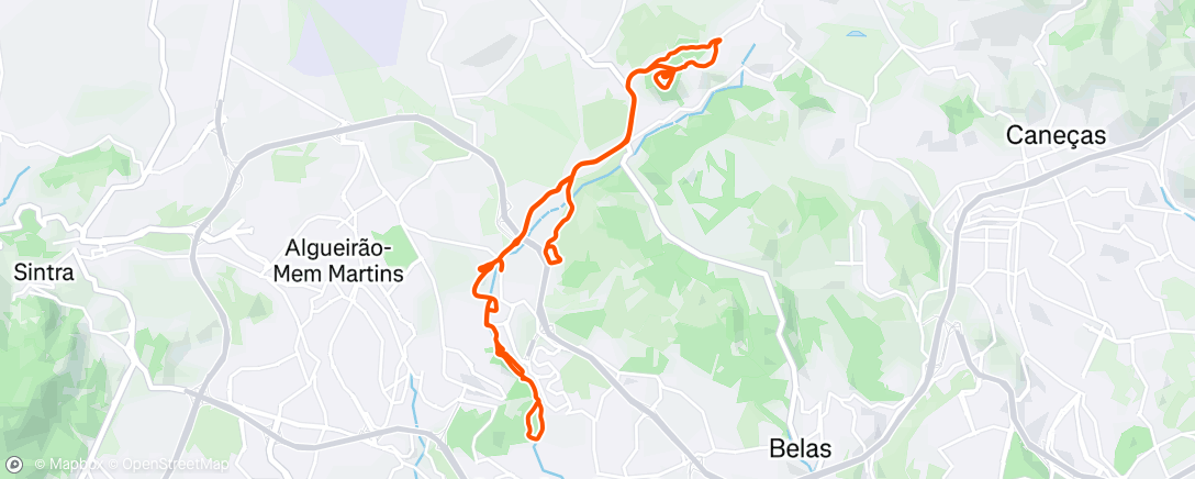 Map of the activity, Afternoon Ride