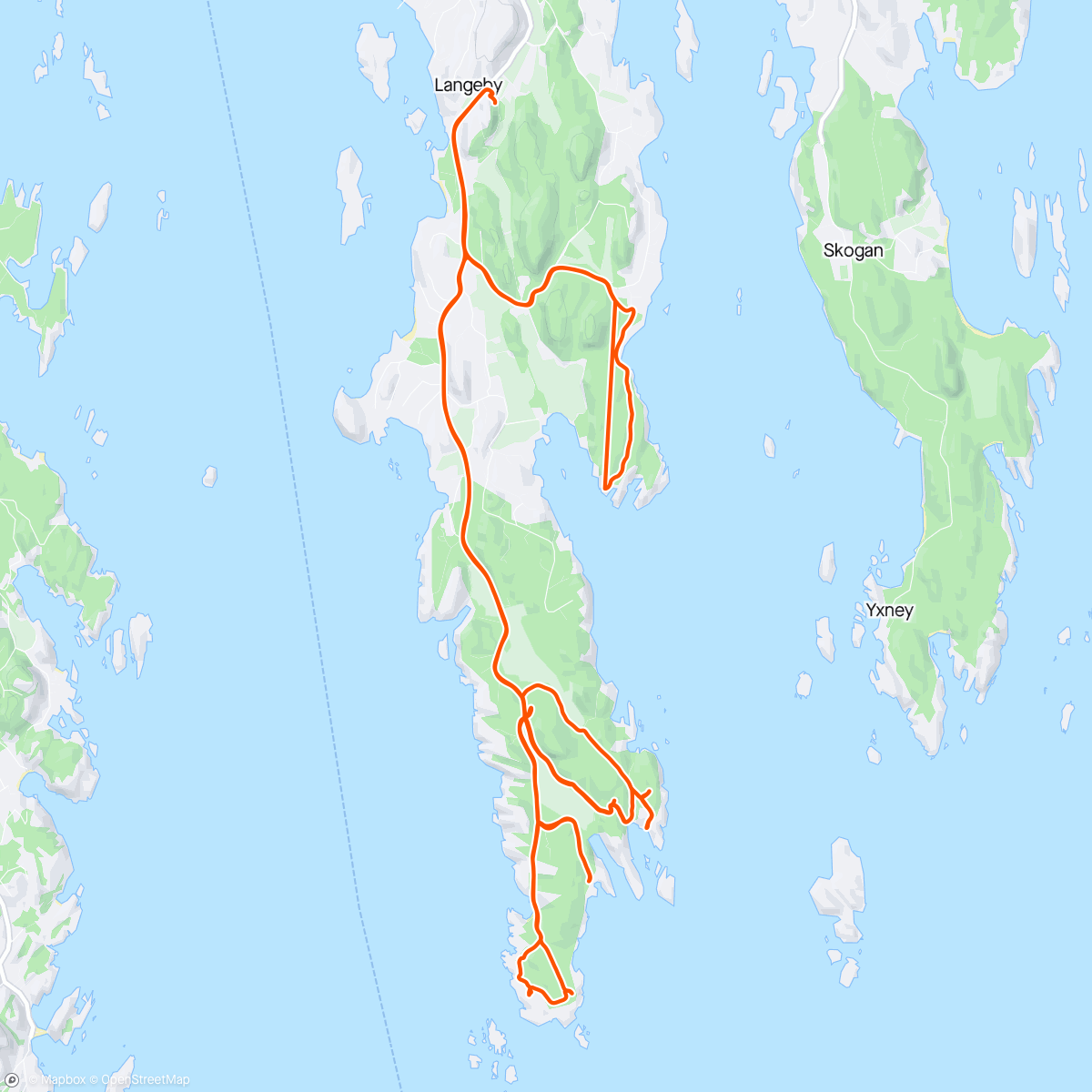 Kaart van de activiteit “Exploring Vesterøy”