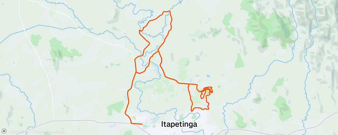 Map of the activity, Manhã Ciclismo