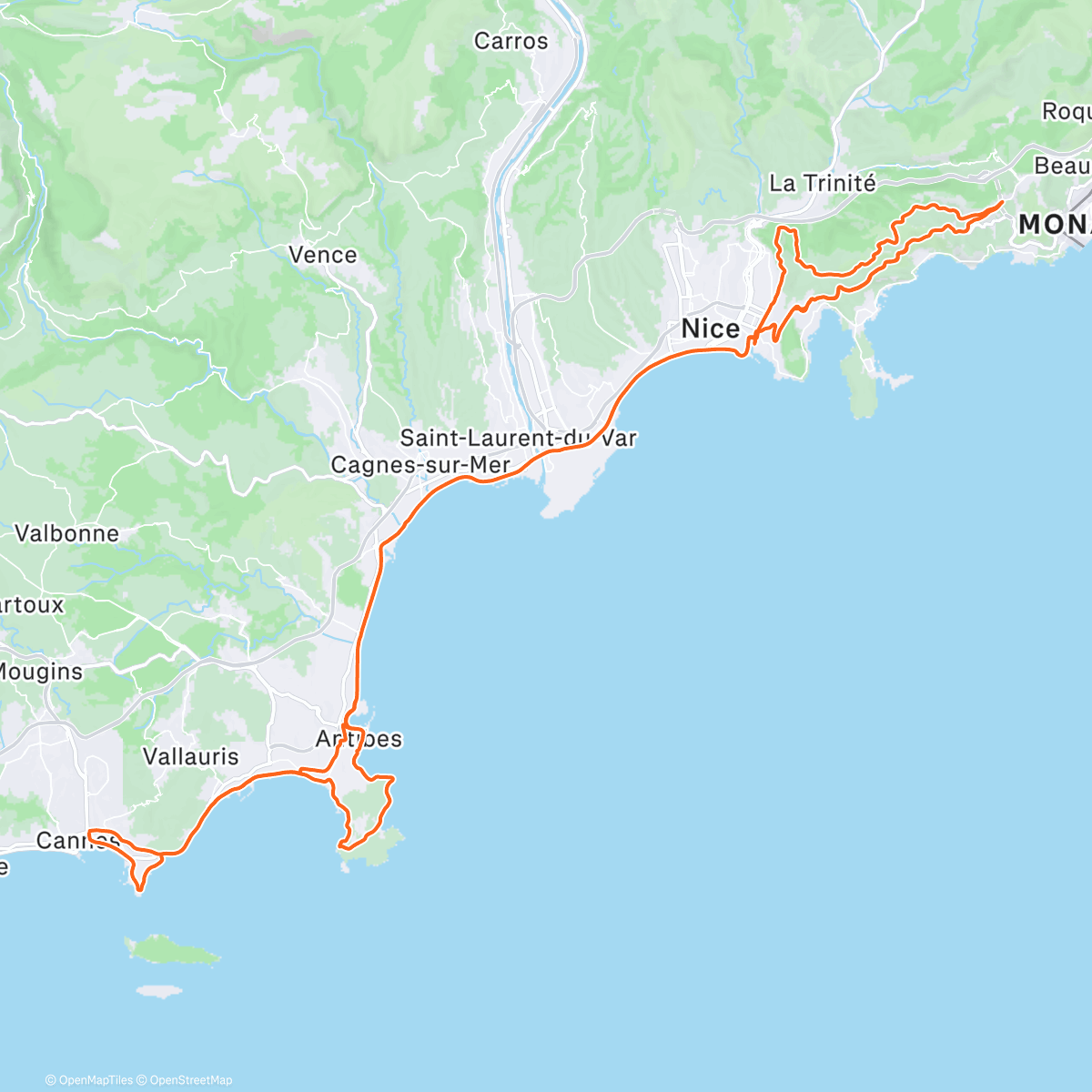 Peta aktivitas, Sortie vélo le matin