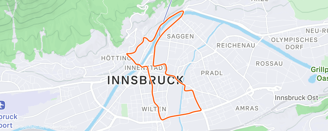 Map of the activity, Zwift - : Rec on Innsbruckring in Innsbruck