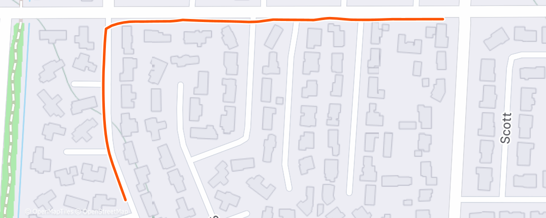 Map of the activity, Afternoon Walk