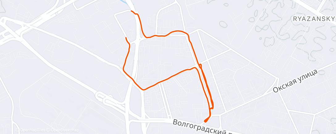 Карта физической активности (Morning Run)