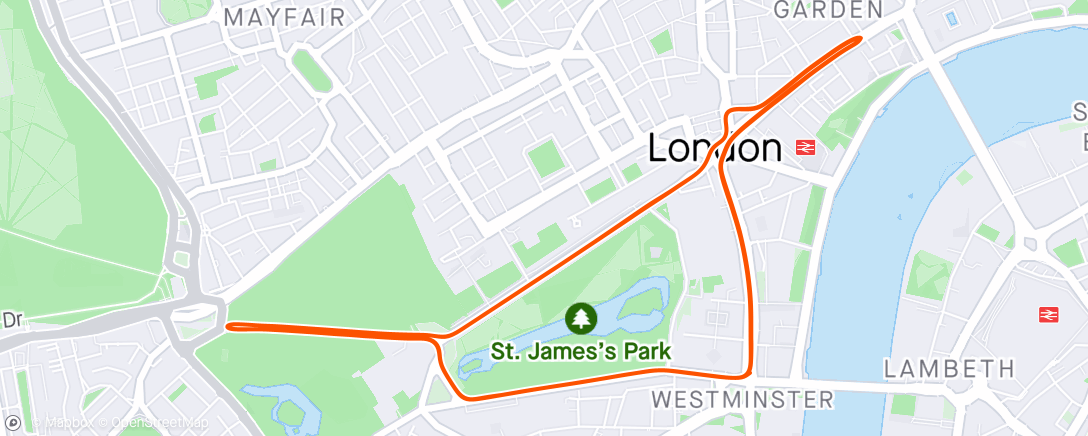 Mapa de la actividad (Zwift - SST (Short) in London)