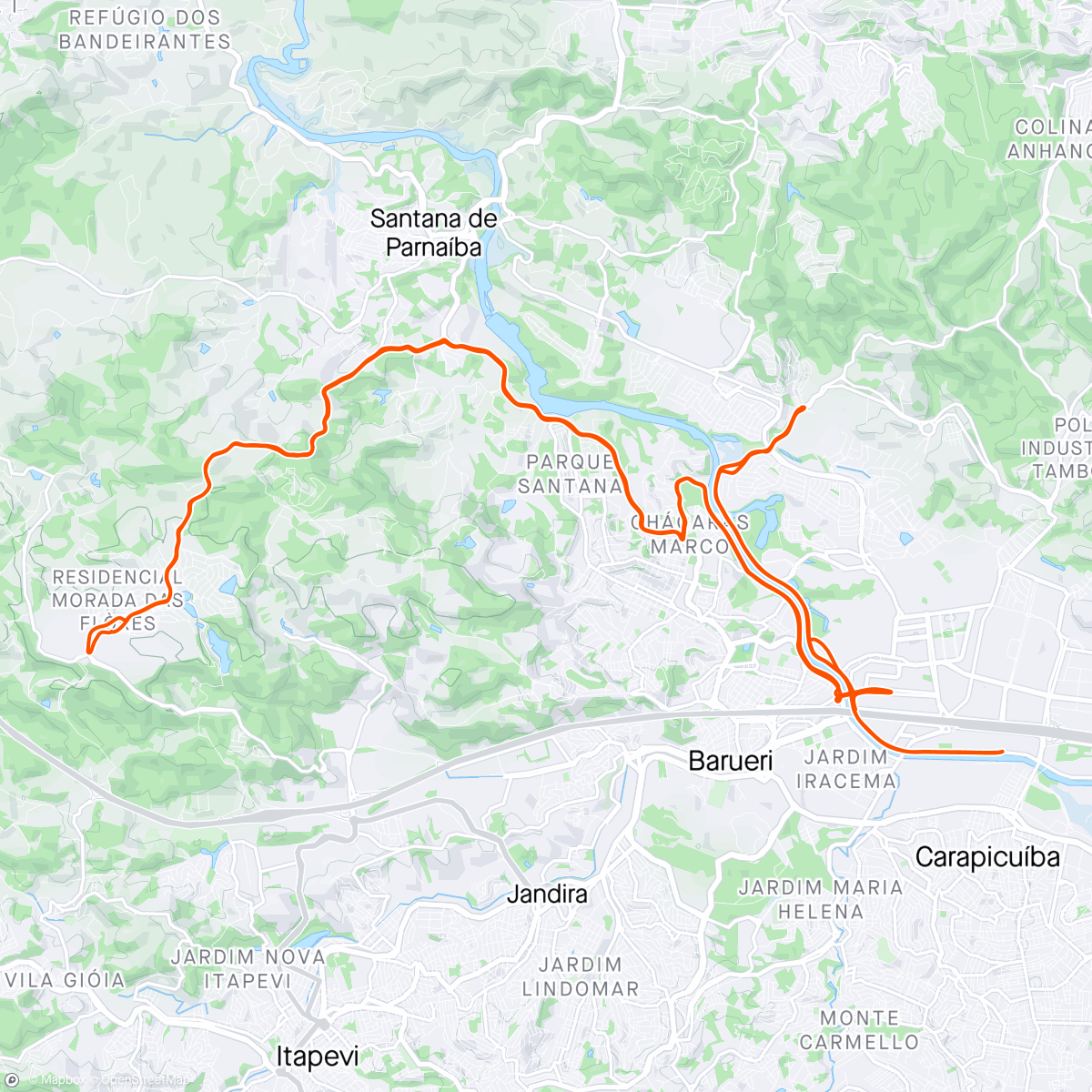 Karte der Aktivität „Aldeia da Serra”
