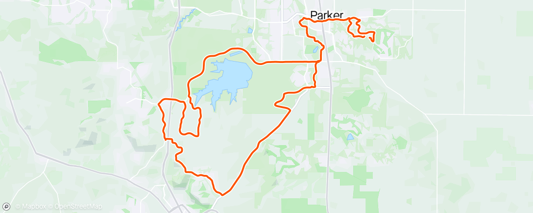 Map of the activity, Crowfoot - Sapphire - Hess loop on a warm and windy day