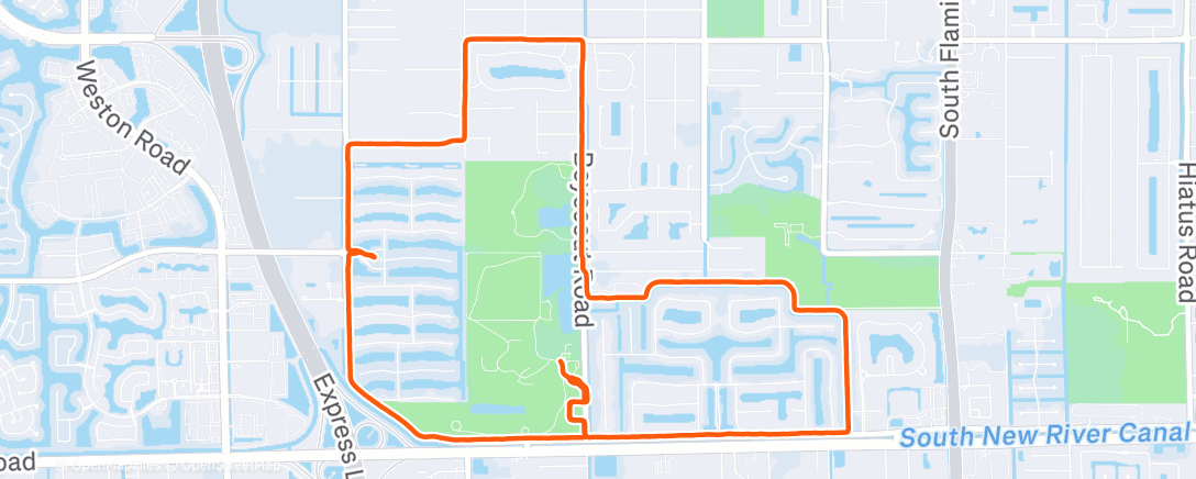 Карта физической активности (Morning Run)