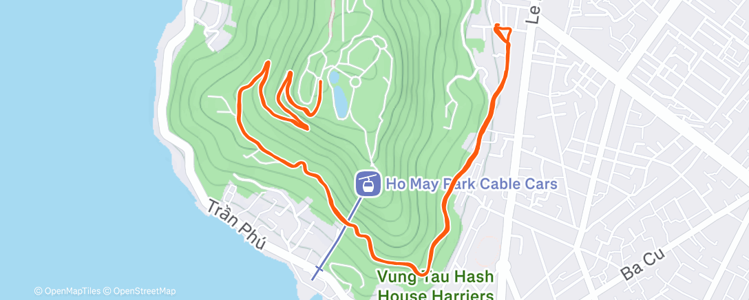 Map of the activity, Morning Trail Run