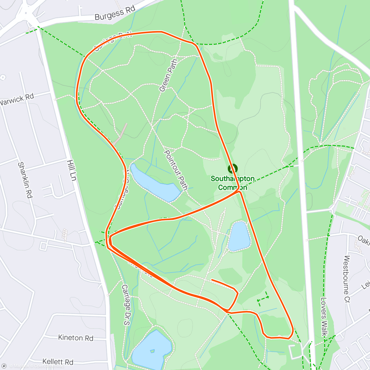 Map of the activity, Parkrun 136