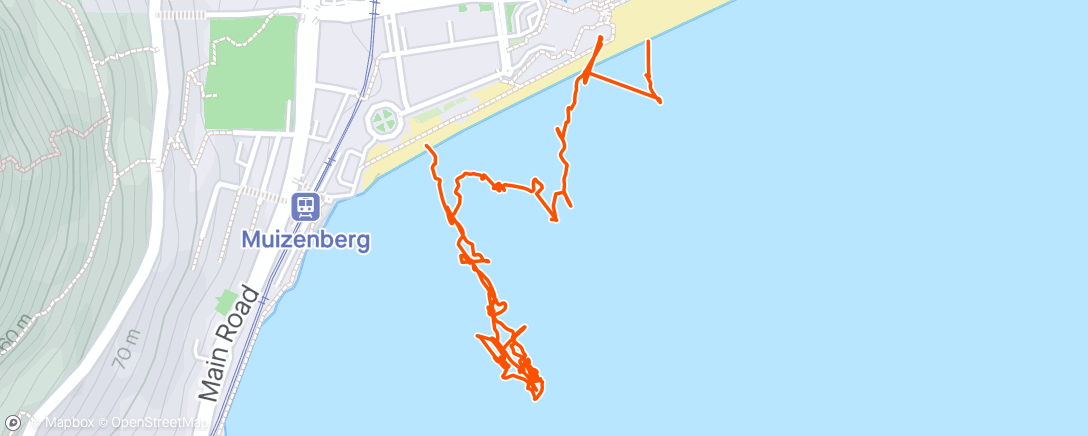 Map of the activity, Lunch Surfing