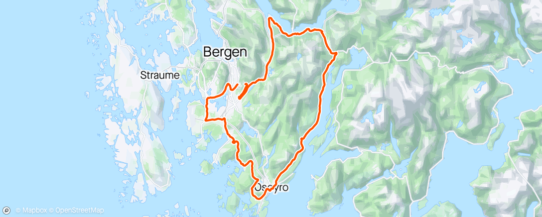 Mappa dell'attività Gullfjellet rundt