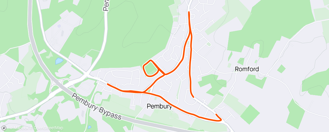 Map of the activity, Taking Dad around the Pembury Angel 👼😇 after spending 2 whole days on finance malarkey