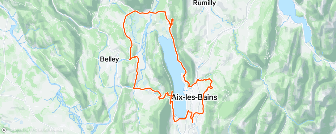 Mapa de la actividad (Sortie vélo le matin)