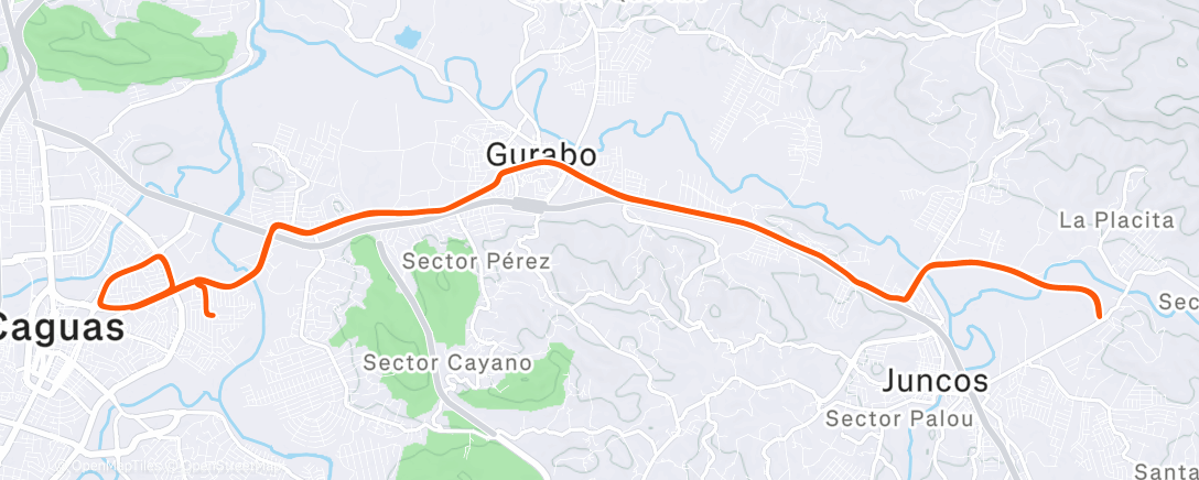 Map of the activity, Morning Ride