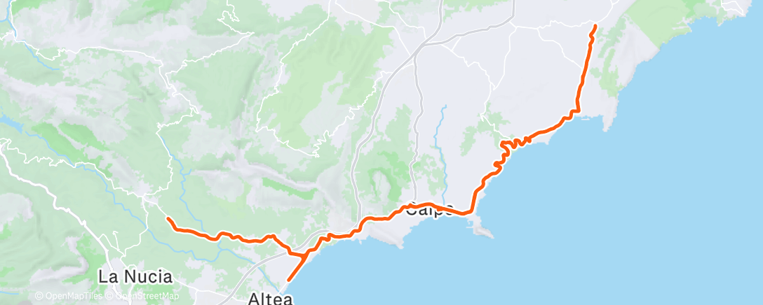 Map of the activity, Morning Ride