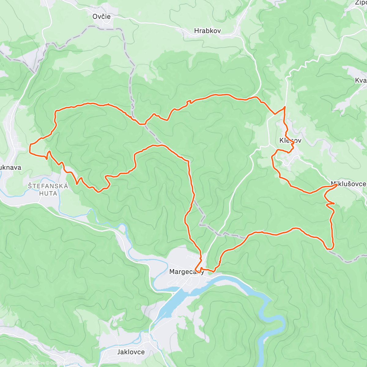 Map of the activity, Tradičná Štefanská Roháčka 🎅🎄🏃‍♂️⛰️ (offseason #4)