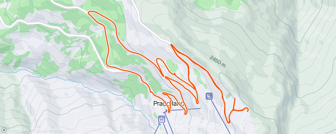 Map of the activity, Sierra Nevada XI