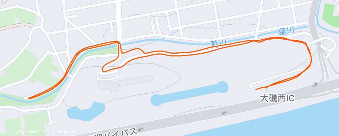Map of the activity, Morning Run