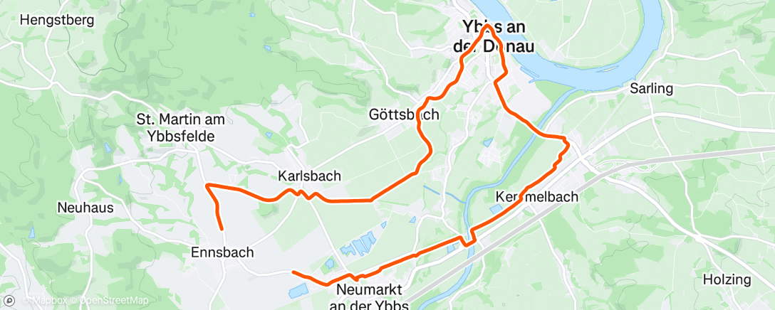 Map of the activity, Morning Run