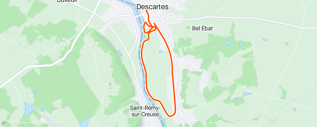 Map of the activity, Canicross avec les filles 🐺🐺