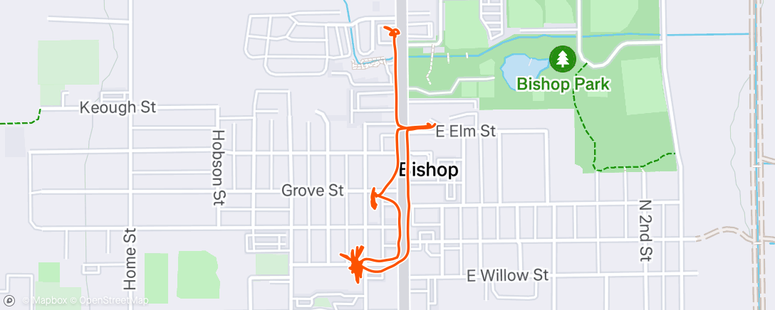 Map of the activity, Morning Walk