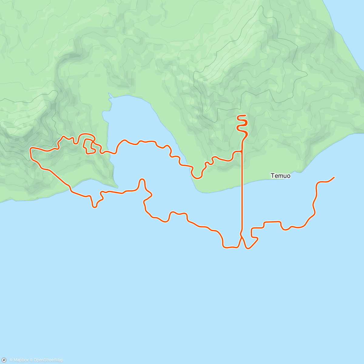 Map of the activity, Lunch Ride