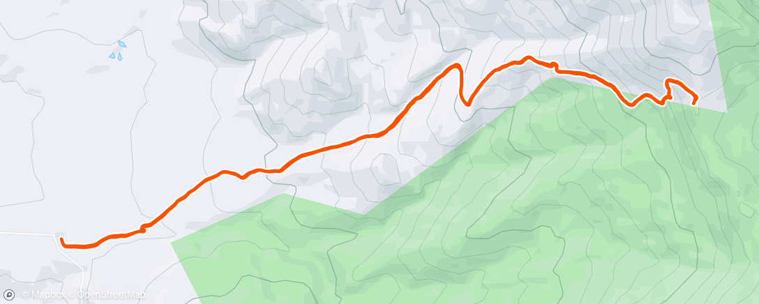 Map of the activity, Morning Hike