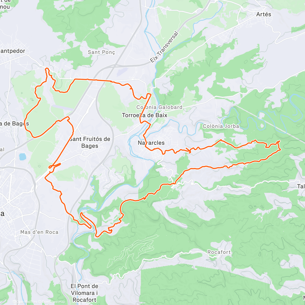 Map of the activity, Hey Meta, gravel