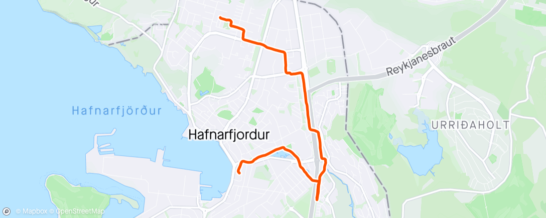 Map of the activity, Haukaæfing ❤️