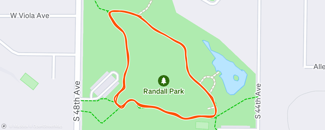Map of the activity, Morning Run
