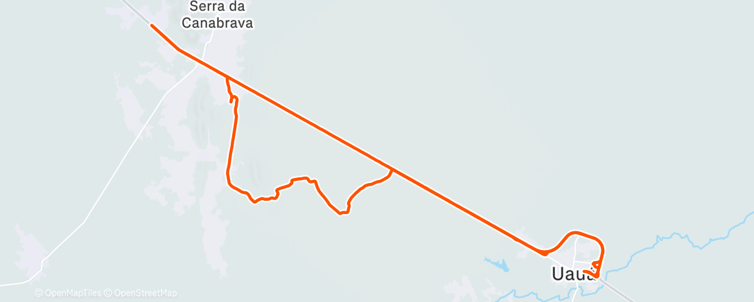 Map of the activity, Saí pra fazer 30kms e fiz 60kms, tô me superando.