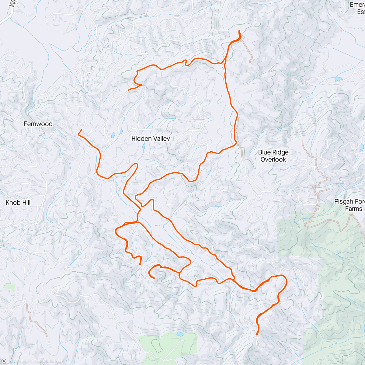 Map of the activity, Celebration ride