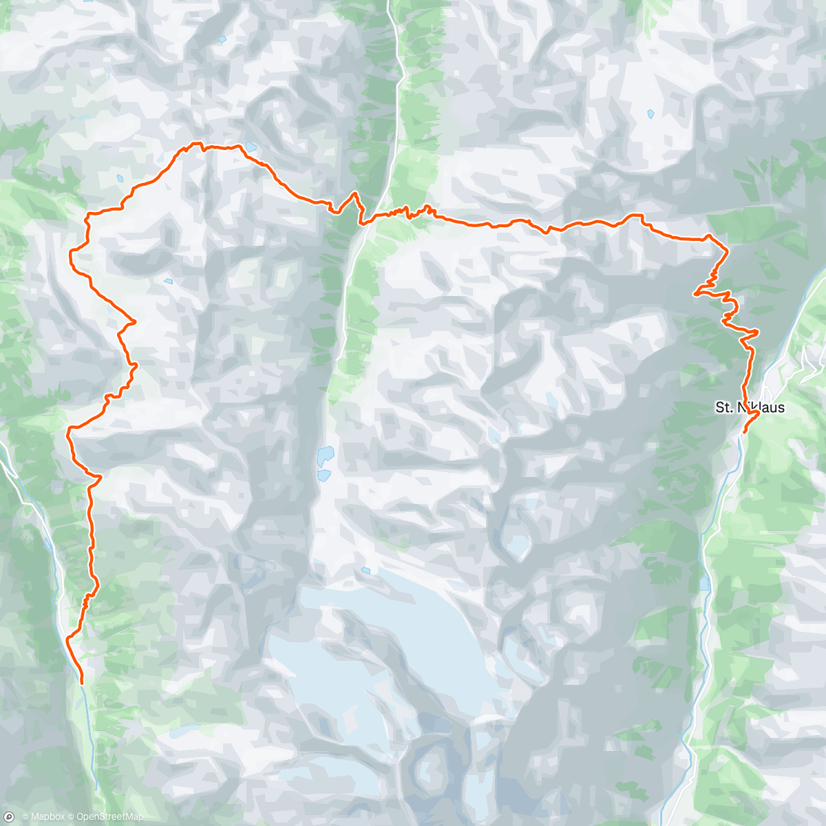 Map of the activity, Chamonix Zermatt: Étape 5 - Zinal St Nikklaus