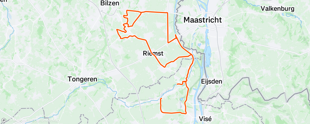 Map of the activity, Recon Ster van Zuid-Limburg stage 5