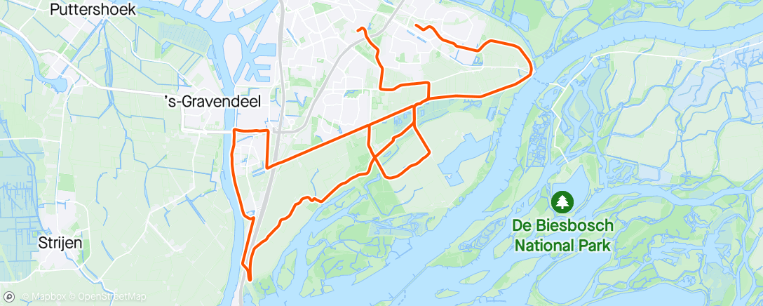 Map of the activity, Out of work kris kras door de polder