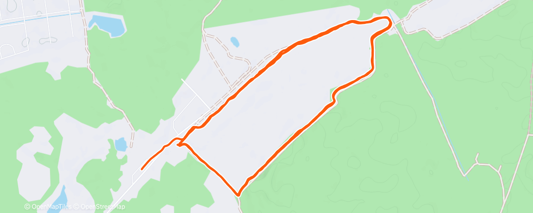 Map of the activity, Дневной забег