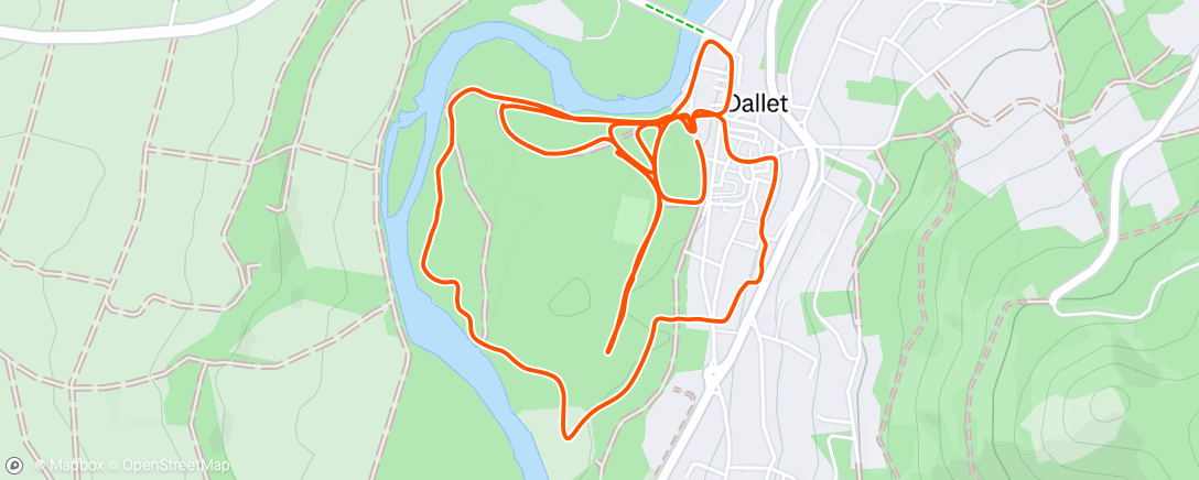 Map of the activity, Warm up avec ma chérie : 5*30/30 + 1km en 3'30 avec les pointes