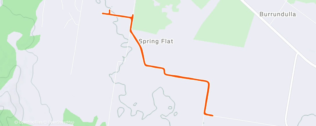 Map of the activity, Morning Run