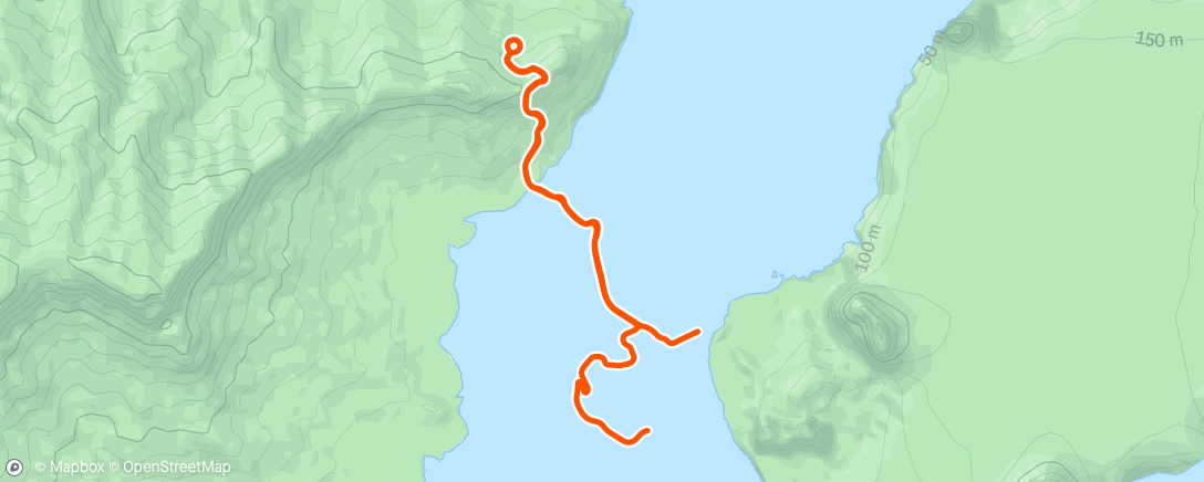 Map of the activity, Zwift - Climb Portal: Côte des Forche at 100% Elevation in Watopia