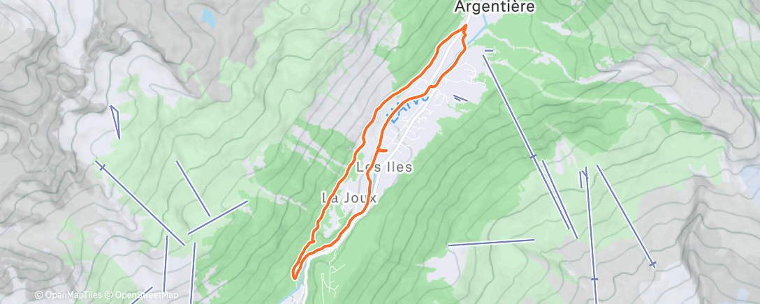 Map of the activity, Footing avec la sister autour de chez nous