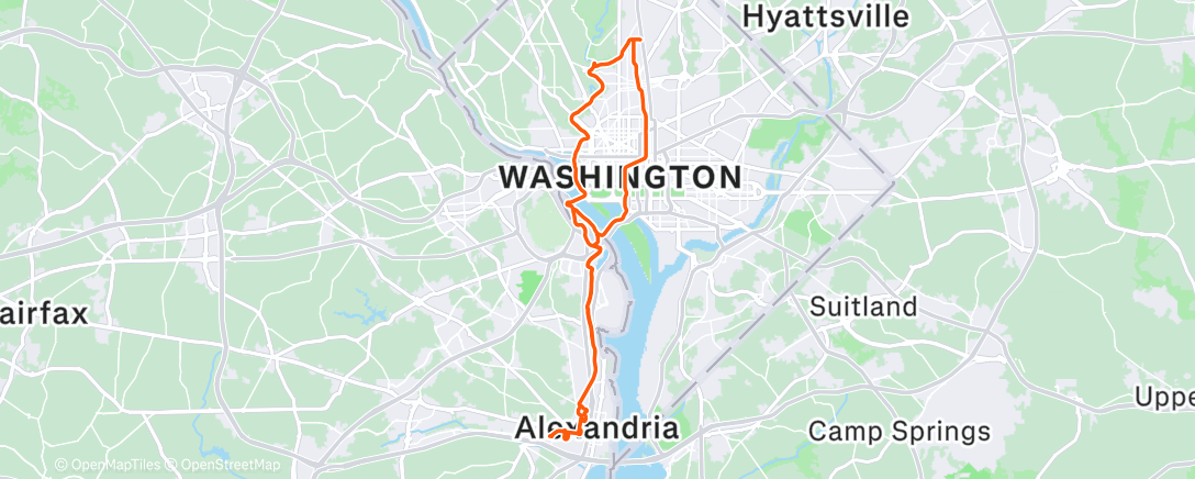 Map of the activity, Afternoon Ride
