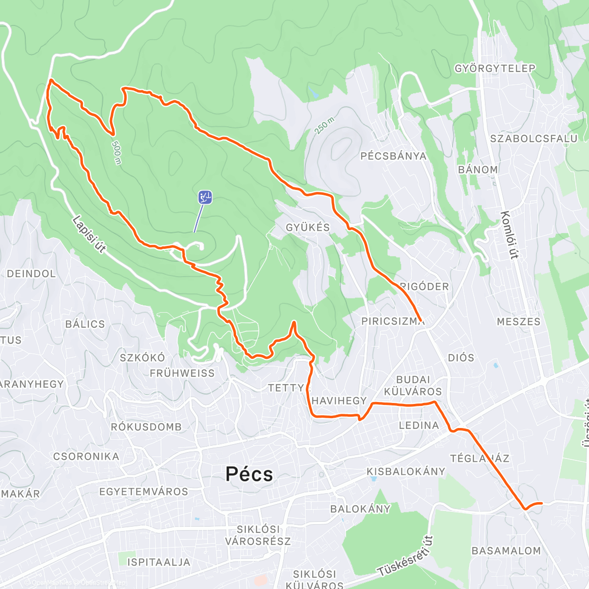Map of the activity, Havaslatyakosjegessaras izé