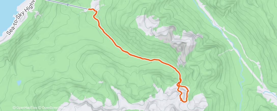 Map of the activity, Morning Backcountry Ski