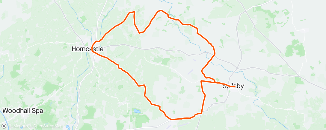 Map of the activity, Morning Ride with Steve