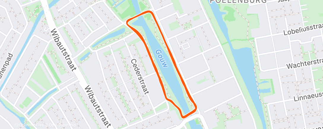 Map of the activity, Bedtime Run