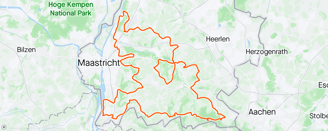 Map of the activity, Mergellandroute met supergezelschap