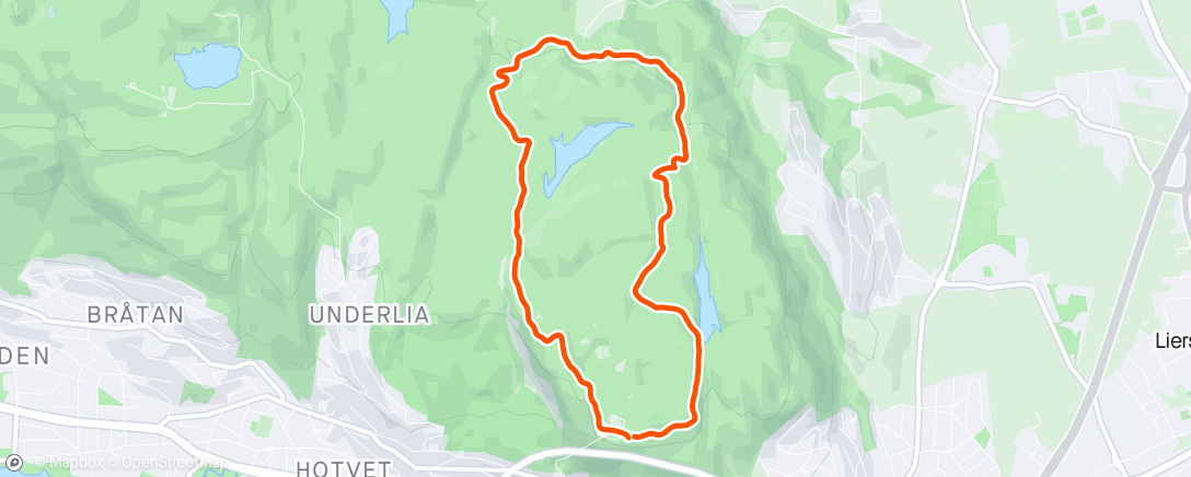 Map of the activity, Afternoon Trail Run with Fabio 🐶